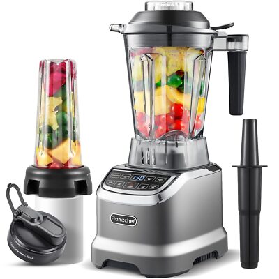 AMZCHEF Mixer Smoothie Maker, 3 Geschwindigkeitsregler & 4 Voreinstellungen UVP 140£