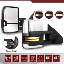 Power Fold Tow Mirrors For 2014-2019 Chevrolet Silverado 2500 Hd Power Heated
