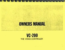 Palomar VC-200 Voice Control OWNER'S MANUAL with Schematic