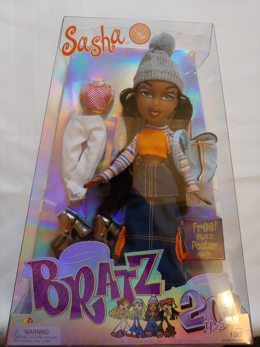 Bratz 20 Yearz Sasha Doll Black African American Brand New In Box