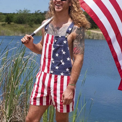 Men Women US American Flag Printed 