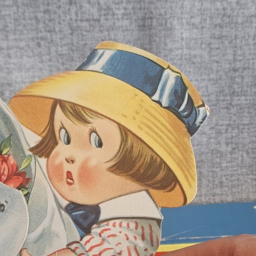 Antique S. Bergman 1917 Valentine Boy With Roses Mechanical USA - Picture 4 of 10