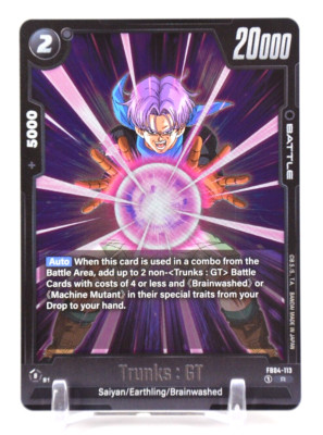 FB04-113 Trunks : GT (R) Dragon Ball Super: Fusion World - Ultra Limit