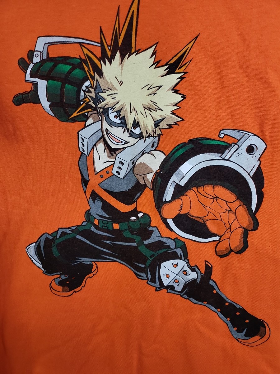 My Hero Academia Funimation Orange Katsuki Bakugo Graphic T-Shirt