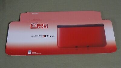 Nintendo 3ds Xl Red Black Console Display Box Only Nfrs Rare Ebay