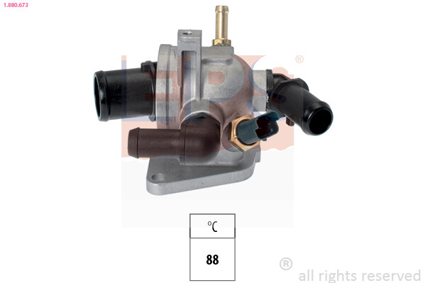 1.880.673 EPS Thermostat, coolant for ALFA ROMEO,FIAT,LANCIA,OPEL,VAUXHALL