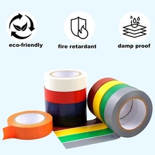 9 Pack Coloured Electrical Tape, Electrical Tape Colours Water, Sun, and Oil Res