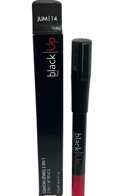 Black up 2-in-1 Lip Pencil 2.8g / 0.1oz - JUM 14 (blood red) Made in France
