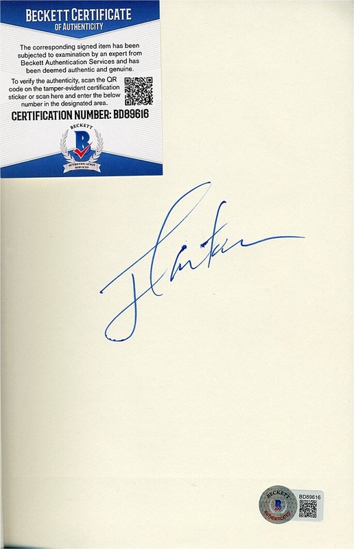 -Rare- 2010 -Jimmy Carter- Beckett BAS Signed/Autograph White House Diary Book