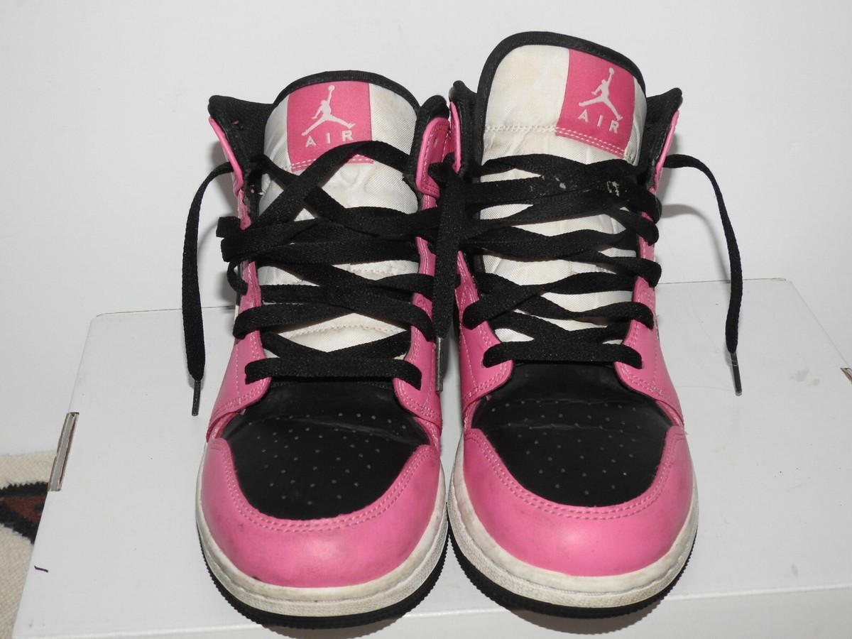 NIKE AIR JORDAN 1 RETRO GS Girl Youth Sneakers Pinksicle NIKE AIR JORDAN 1 RETRO GS Girl Youth Sneakers Pinksicle