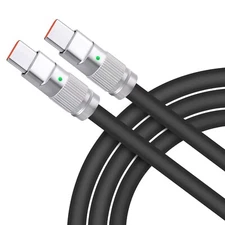 100W 6ft  Durable Silicone Fast Charge USB C to USB C Cable IPHONE /Galaxy/Ipad