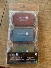 HAMPTON ART, STUDIO G PIGMENT INK PADS, SET OF 3 PADS, NEW, NEVER OPENED