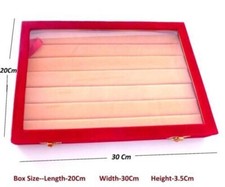 30x20x3.5cm Ring Display Case Box,Jewelry Showcase Storage Rings/Earrings