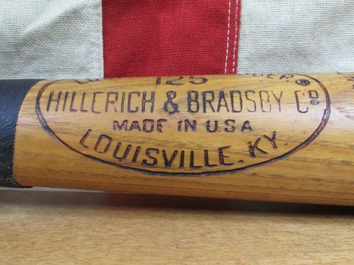 Vintage 1960s Louisville Slugger Baseball Bat Ed Mathews 34" Lafayette College - Picture 7 of 13