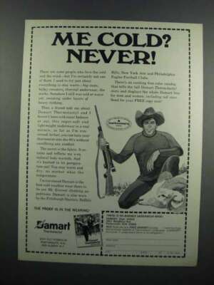1983 Damart Underwear Ad - Me Cold? Never