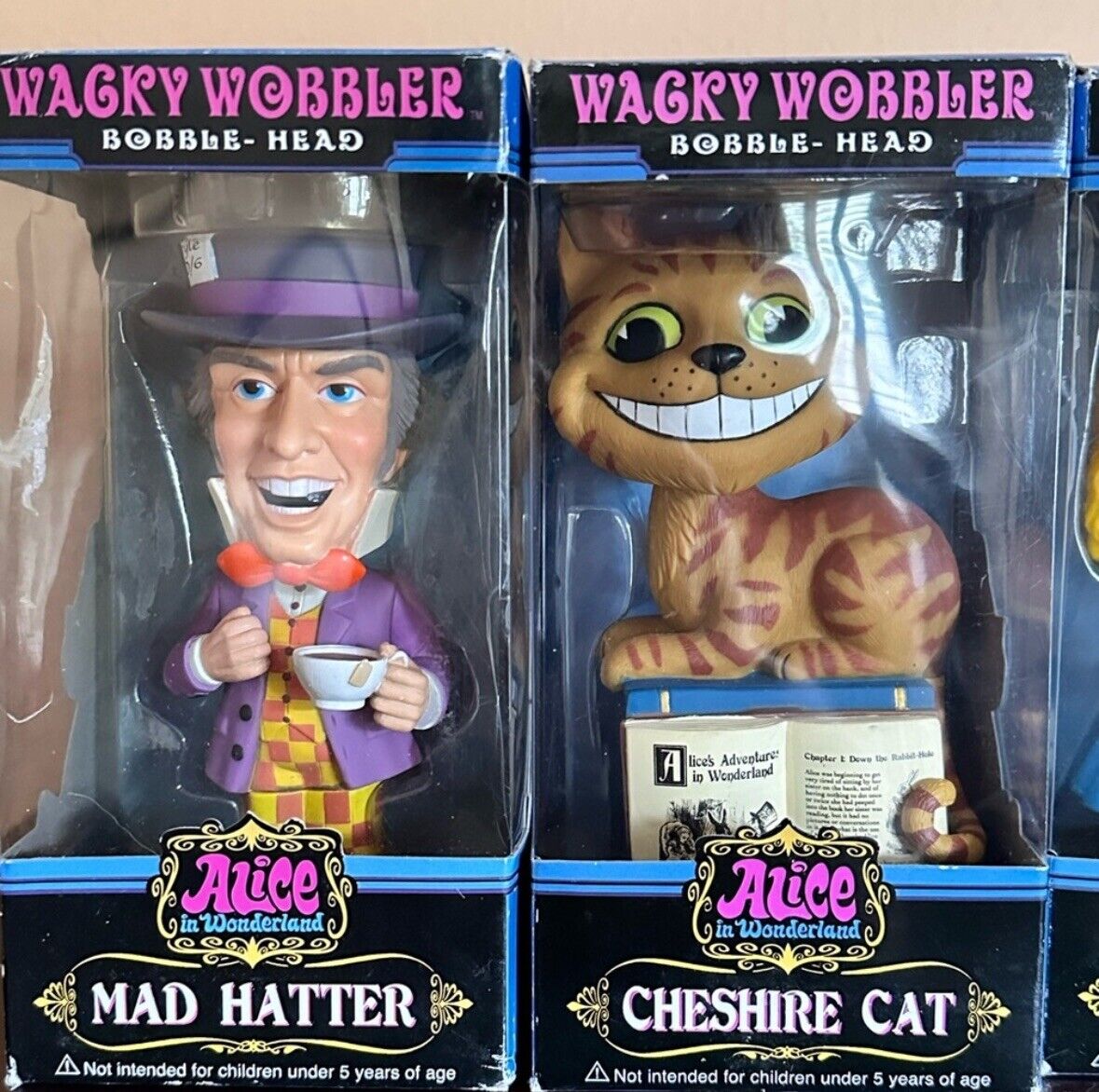 Alice In Wonderland Set Funko Wacky Wobbler Figurines New In Alice In Wonderland Set Funko Wacky Wobbler Figurines New In