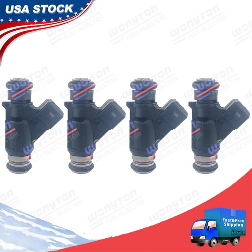 A-Premium Fuel Injectors 4-PC Set - Compatible With Mercury Mariner 2002-2006 2.3L Outboard Motor (Replaces #25335288)