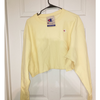 Long sleeve Champion crop top