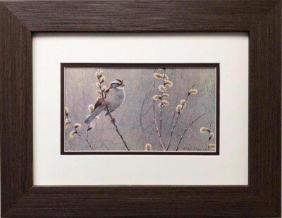 Robert Bateman ''White Throated Sparrow'' FRAMED Art Wildlife Nature Bird Audubon