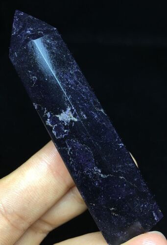 64g Natural purple charoite healing crystal stone specimen point Russia Y805 - Afbeelding 1 van 5