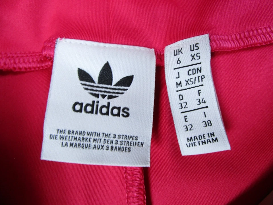 Adidas Pantalones Cortos Medias Para Hombre XS Tiro Alto Motociclista Rosa Parte Inferior Compresión Ropa Activa Foto 3 de 4