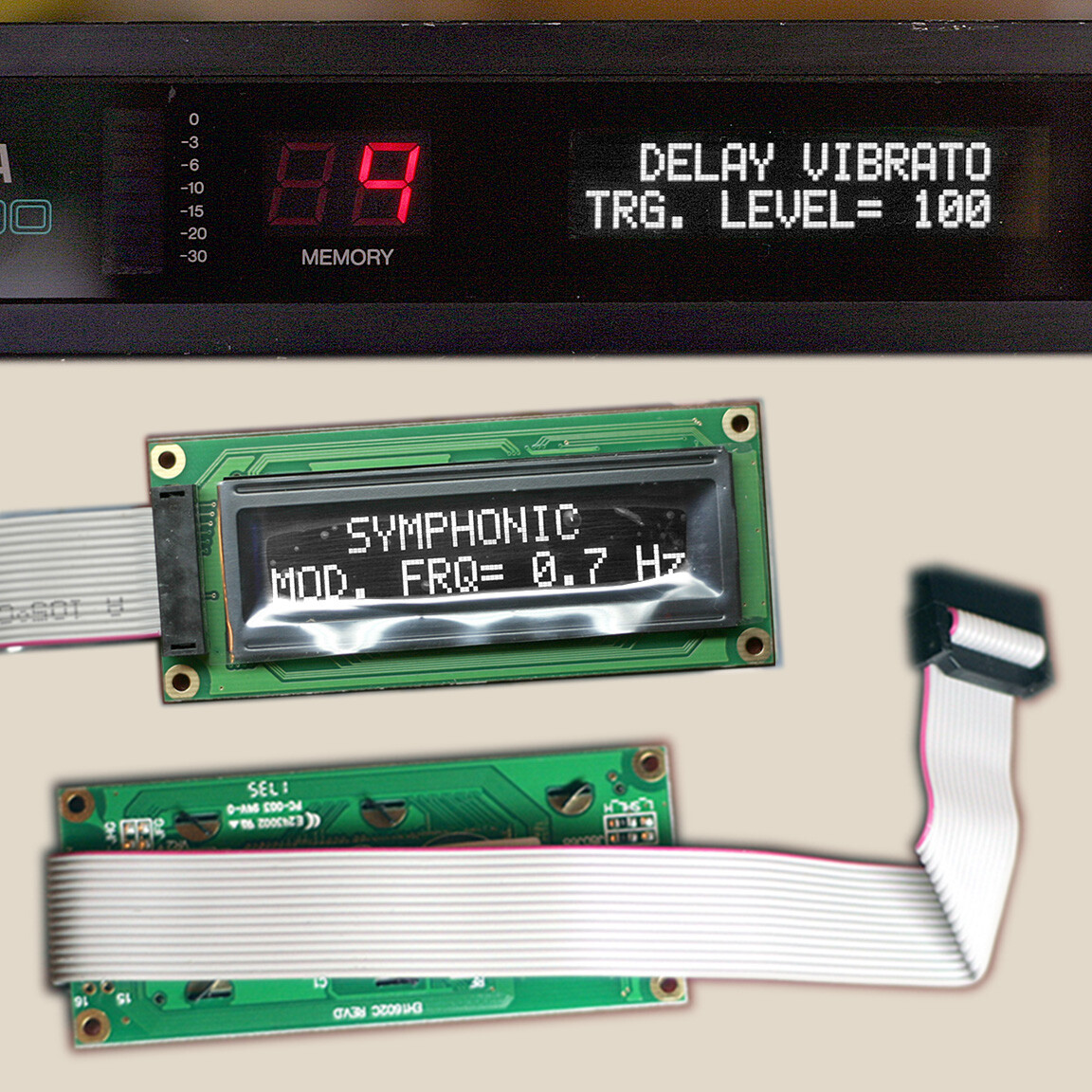 OLED LED Display for Yamaha TX81Z SPX90 SPX1000 - choice of colour