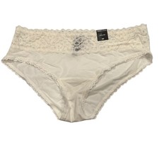 NWT TORRID Hipster Pantie Sz 00X-0X-4X-5X Cream Ivory Lace Silky