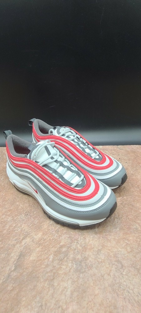 Nike Air Max 97 GS Size 6Y in Smoke Grey & University Red 921522 017