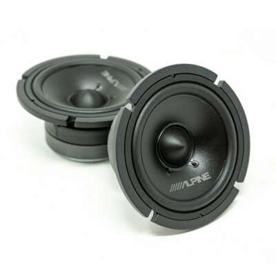 Alpine 30MC, R Series 3'' Midrange Car Speakers - 150 Watts Peak