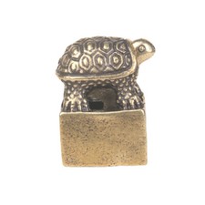Chinese old Antique Collectible Bronze  Recruit money turtle seal statue US