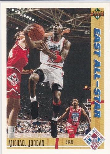 MICHAEL JORDAN 1991/92 Upper Deck NBA EAST ALL-STAR WEEKEND Card Chicago Bulls!