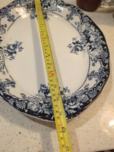Large J H W & Sons Hanley Belmont Agean Platter 15.5" Kc - Picture 11 of 12