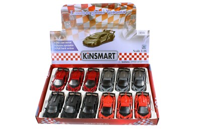 LAMBORGHINI VENENO DIECAST CAR BOX OF 12 1/36 SCALE DIECAST MODEL CARS, ASSORTED