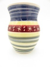 JO IOW Handmade Pottery on the Isle of Wight-Decorative Posy Vase 3.5"H