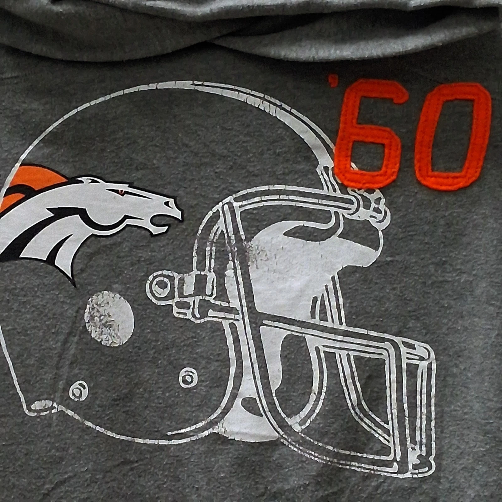 UNDERCOVER Felpa con cappuccio Victoria Secret Ltd Edition NFL Denver Broncos Love You grigia media