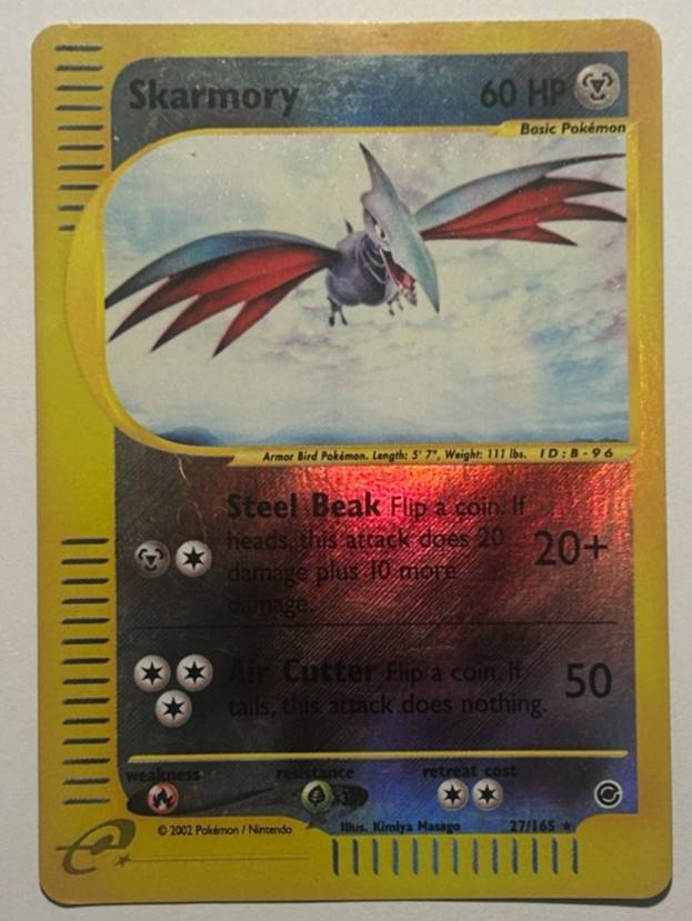 Skarmory (27) Rare Expedition Reverse Holofoil 27/165 HP