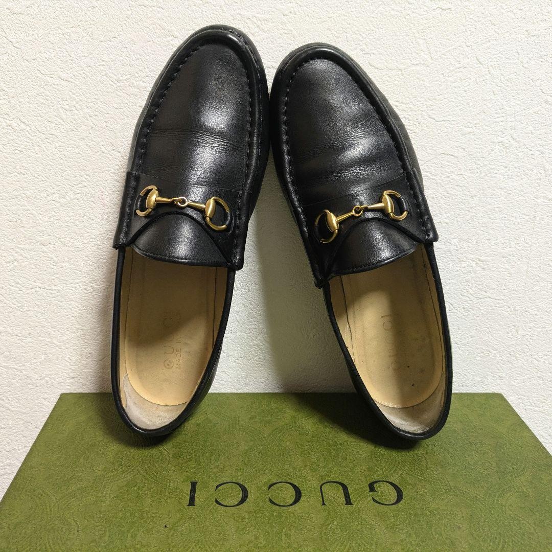 GUCCI Women's Loafers Horsebit Leather Black EU37/US7 120221c thumbnail 18