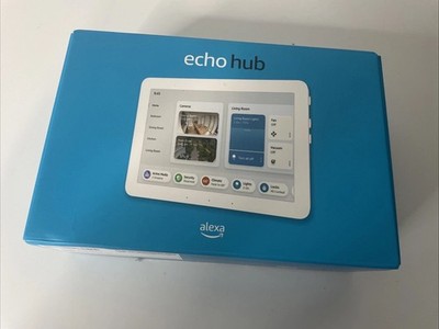 Amazon Echo Hub 8'' Smart Home Control Panel with Alexa White Model G6A87E NEW