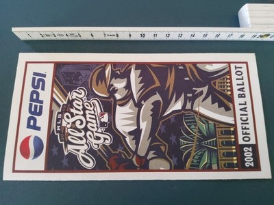 Pepsi MLB All Star Game 2002 - Official Ballot