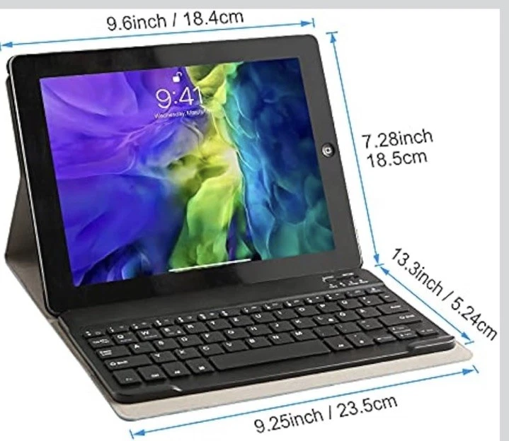 CoastaCloud For iPad 2/3/4 Really Thin Stand Cover with Magnetical Keyboard NEW - Image 3 of 4