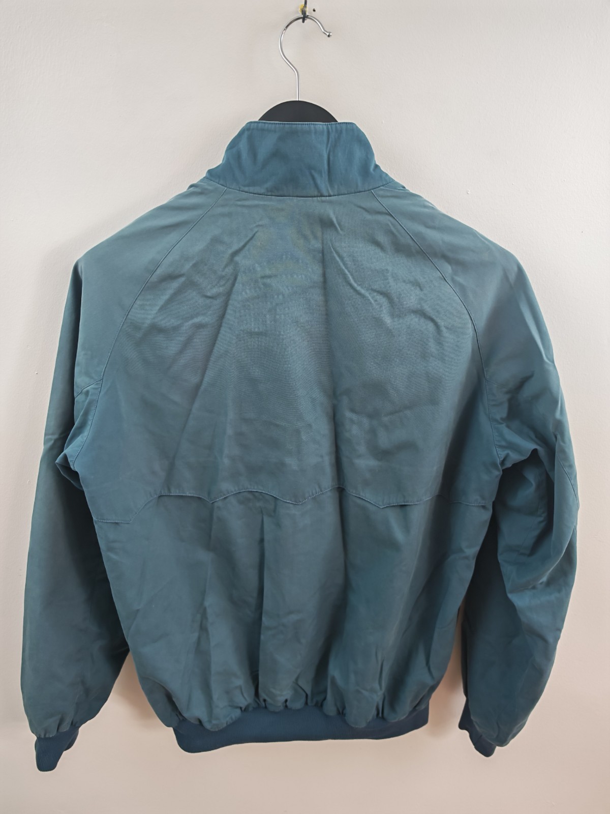 Baracuta G9 Harrington Jacket Mens Size 38 Faded Blue Green Made In England image 3