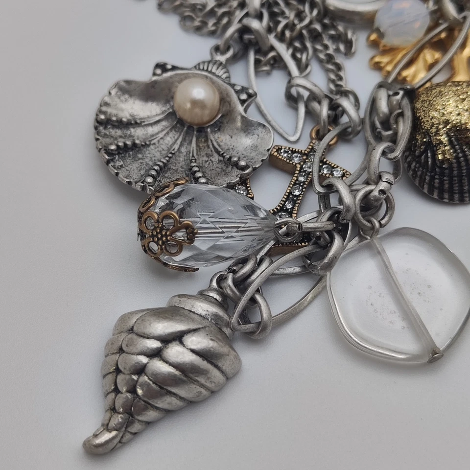 Llavero Chico's Multi-Charm Jean Joyería Concha y Tema Mar con Etiqueta Original De Colección Foto 2 de 4