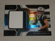 2025 Panini Select White Prizm Jumbo Patch #TMN Tetairoa McMillan 01/99 RC