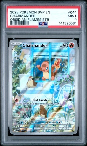 2023 POKEMON SVP EN-SV BLACK STAR PROMO #044 CHARMANDER PSA 9