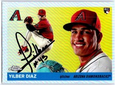 YILBER DIAZ 2025 Topps Chrome Platinum #392 Refractor RC Arizona Diamondbacks