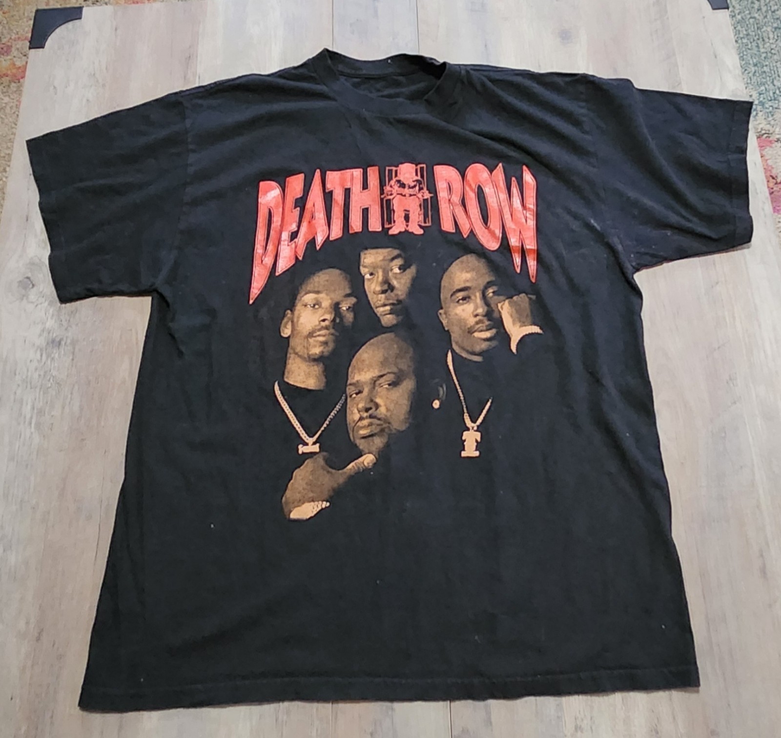 FILA Camicia Vintage Death Row Records Uomo Medium (senza etichetta) Tupac Snoop Dogg Dre Suge