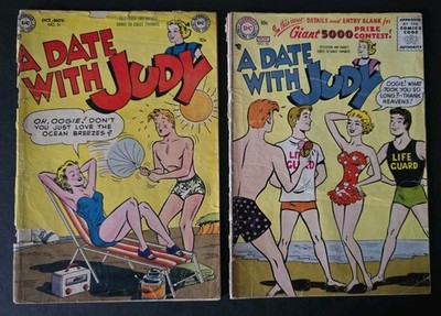 DC Comics A Date With A Judy #31, 55 (1952) Reader Golden Age Copies. 