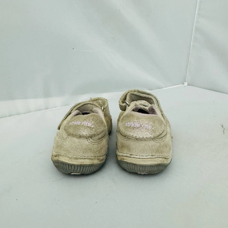 Stride Rite SRT Alise Kids Cream Mary Jane Shoes with Floral Accent Girls 5 - Image 4 of 4