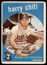 1959 Topps #79 HARRY CHITI  Kansas City Athletics   VG