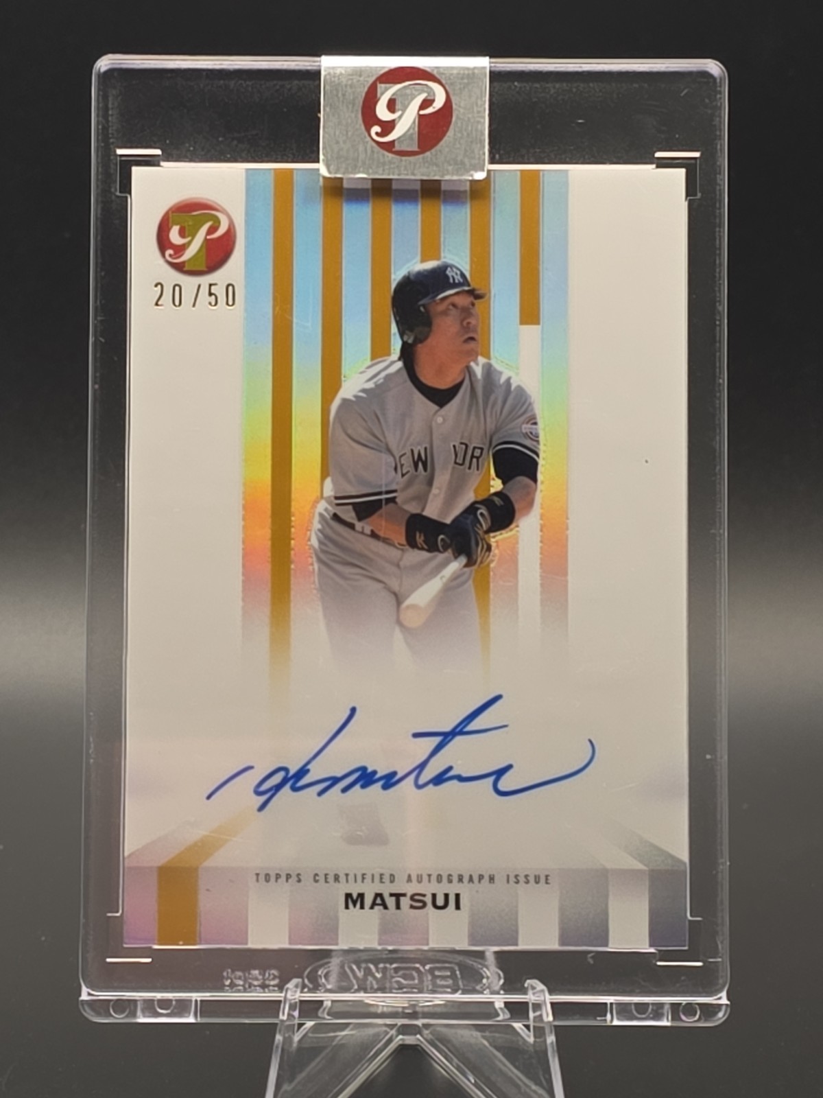 2026 Topps Pristine Hideki Matsui /50 Gold Spotless Signatures Auto #SS-HM